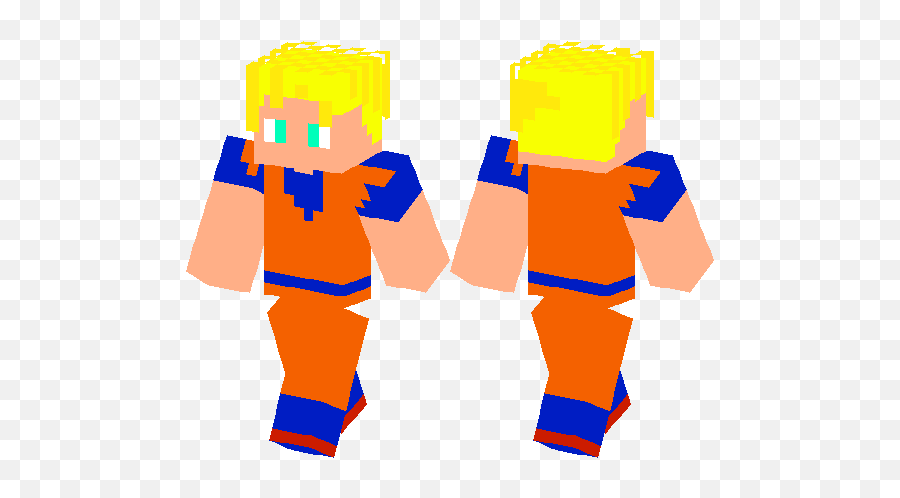 Download Dbz Super Saiyan Goku - Dragon Ball Z Minecraft Png Fictional Character,Super Saiyan Blue Aura Png