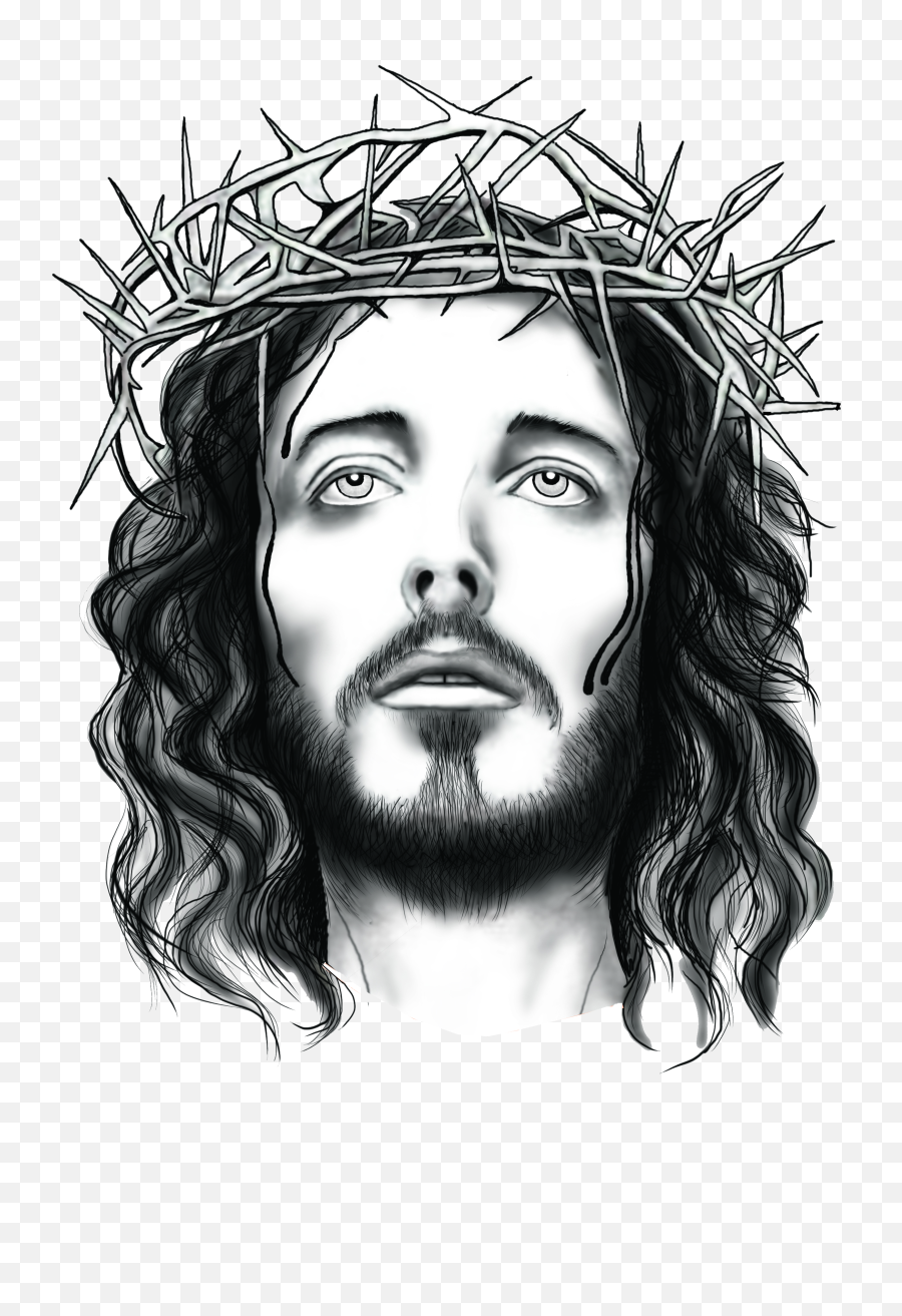 Download Free Png Jesus With Crown Of Thorns - Dlpngcom,Jesus Silhouette Png