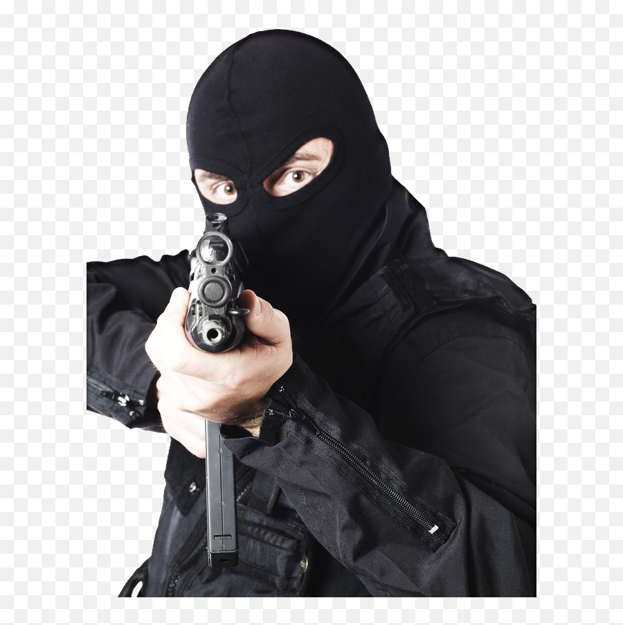 Robber Mask Png - Robber With Gun Png,Robber Png