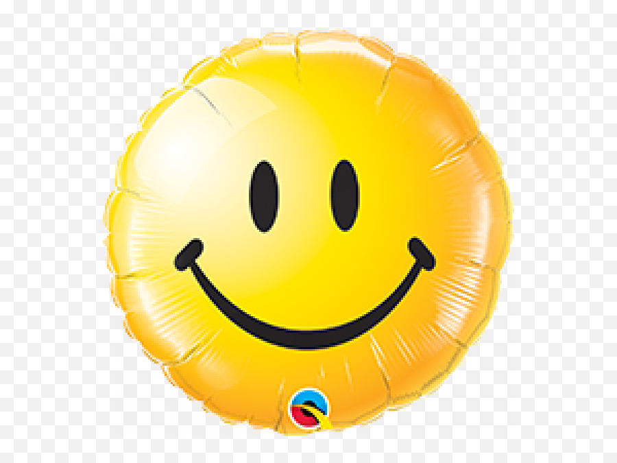 18 Inch Foil Rnd Smiley Face Yellow 1ctp - Smiley Face Helium Balloon Png,Foil Icon