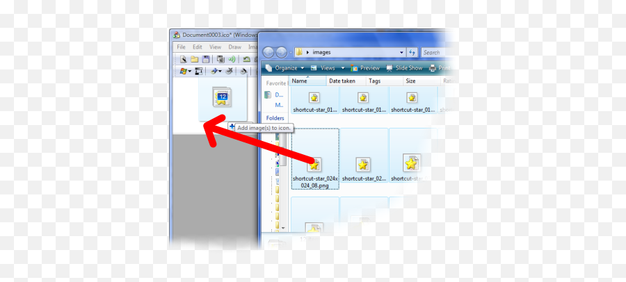 Assembling Icons From Images - Vertical Png,Windows Vista Icon Size