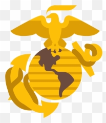 Free Marine Corps Icon Of Flat Style - Available SVG PNG Ega Logo Yellow