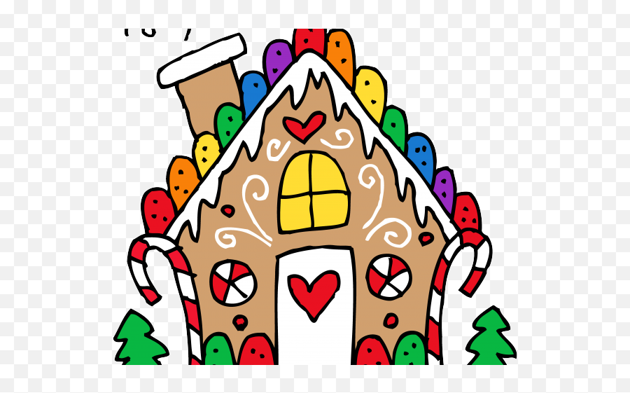 Christmas Clipart Cany - Gingerbread House Colouring Pages Png,Gingerbread House Png