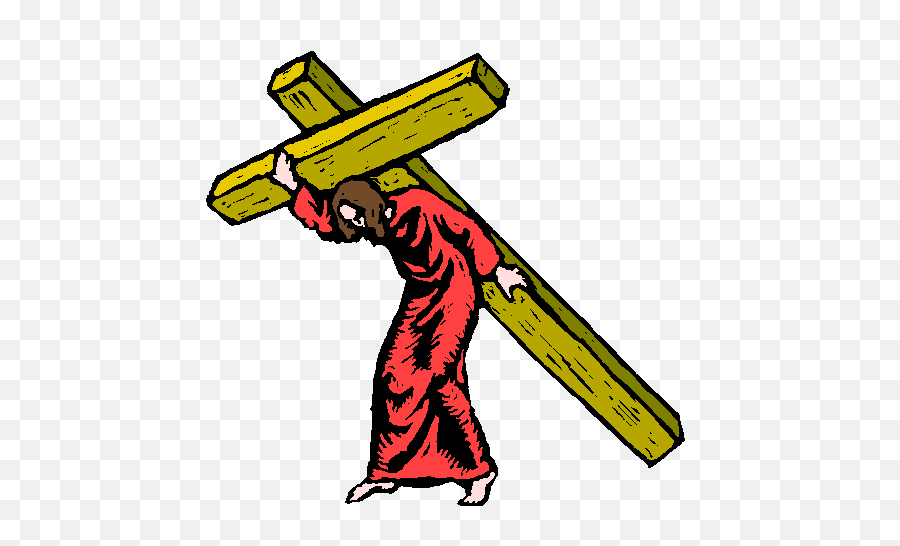 Jesus Carrying Cross Png - Passion Of Christ Clipart,Jesus Cross Png