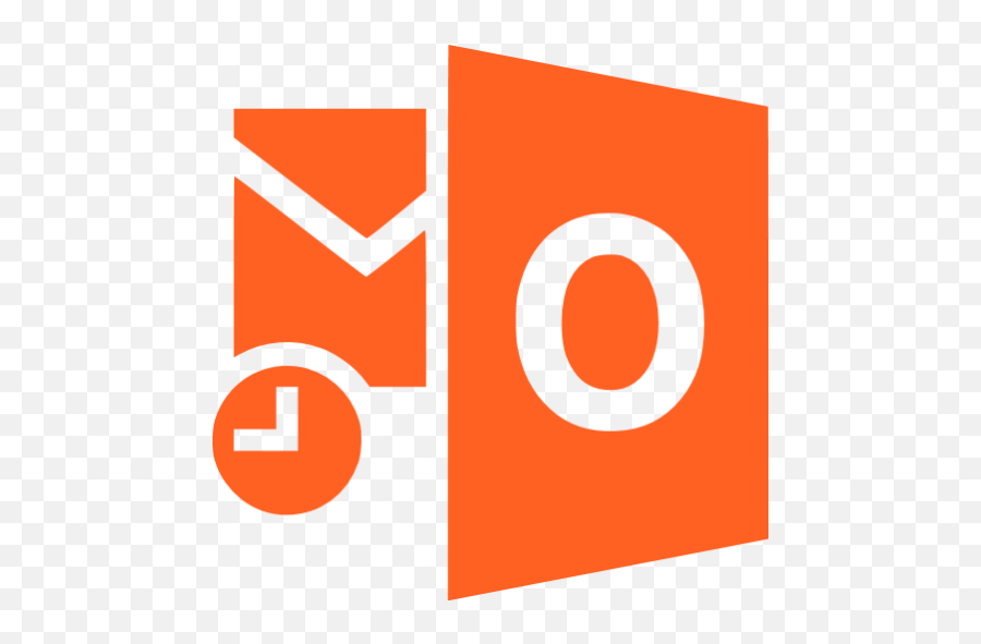 Outlook Icons - Outlook Logo Transparent Png Black,Orange Icon Png