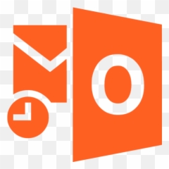Outlook Icons - Outlook Logo Transparent Png Black,Orange Icon Png