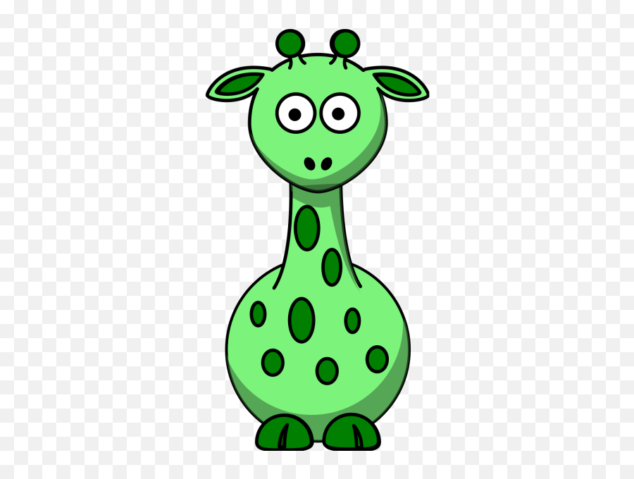 Green Giraffe With 12 Dots Png Svg Clip Art For Web - Green Giraffe Clipart,Giraffe Icon