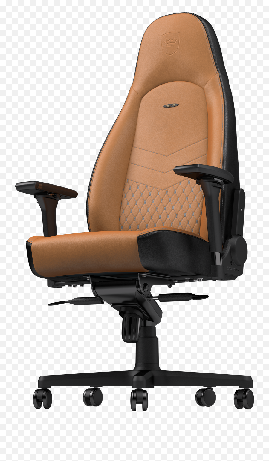 Icon Real Leather Cognacblack Noblechairs Png