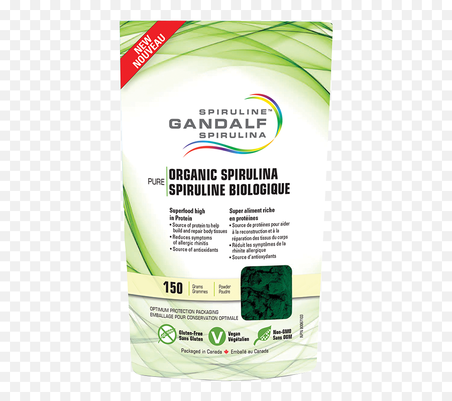 Gandalf Organic Spirulina Powder Poudre De Spiruline Biologique - Gandalf Spirulina 150 G Png,Gandalf Icon