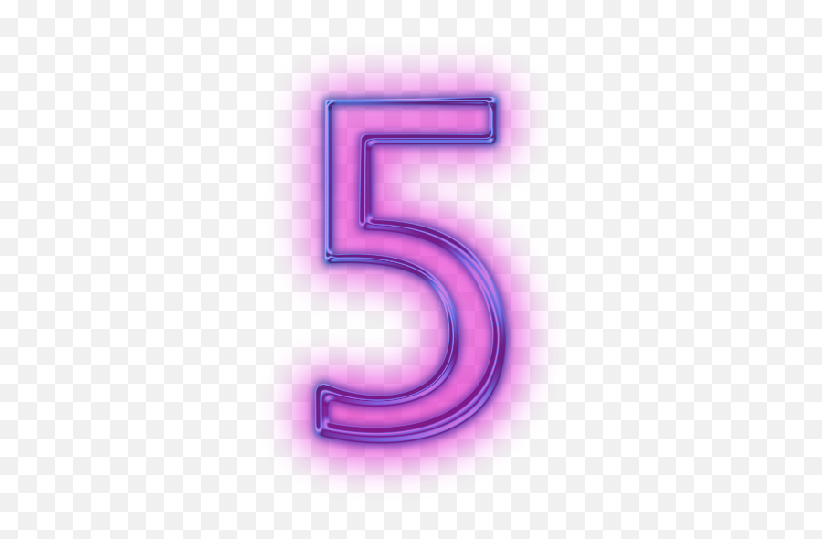 Transparent Number 5 Icon - Number 5 Transparent Background Png,5 Png