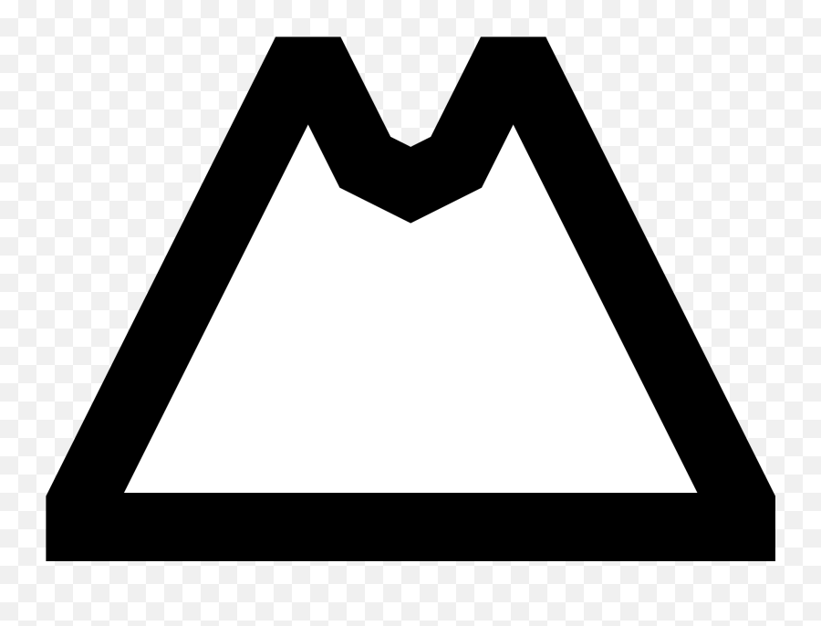 Filevolcano White 32x32svg - Wikimedia Commons Simbolo De Volcan En Un Mapa Png,Volcano Icon