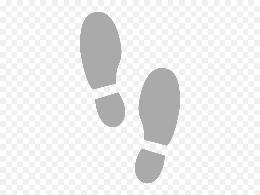 Shoe Print Grey Clip Art - Shoe Footprint Vector Png,Shoe Print Png