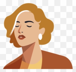 Premium Bold Woman Portraits Illustration Pack From People - Hair Design png