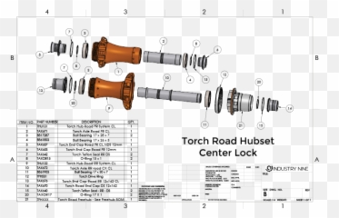 Industry Nine - Torch Product Support I9 Exploded View png