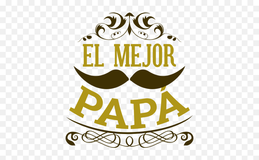 Bigote Padre - El Mejor Papa Png,Bigote Png
