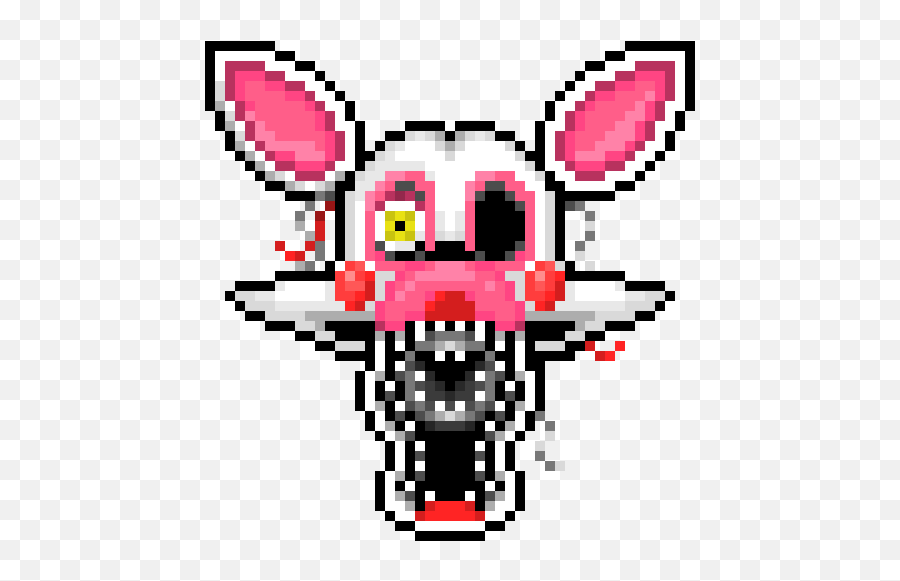 Pixel Art Gallery - Minecraft Pixel Art Mangle Png,Fnaf Mangle Icon