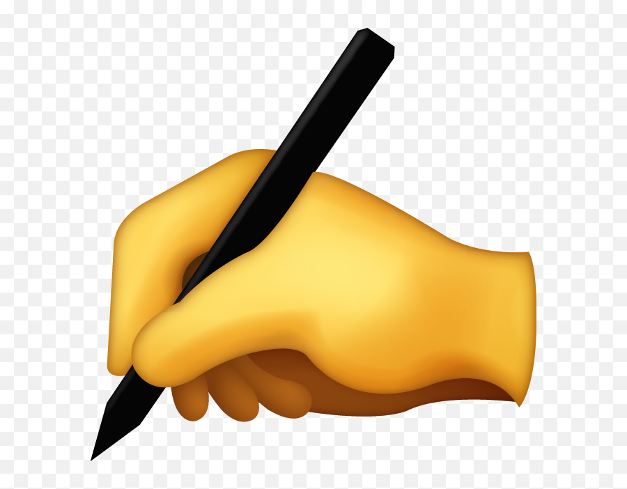Writing Hand Emoji Free Download Ios - Writing Hand Emoji Png,Hand Emoji Png