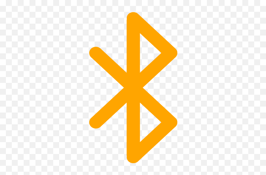 Orange Bluetooth 2 Icon - Free Orange Bluetooth Icons Png,Bt Icon
