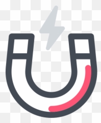 Magnet Icon In Pastel Style Png
