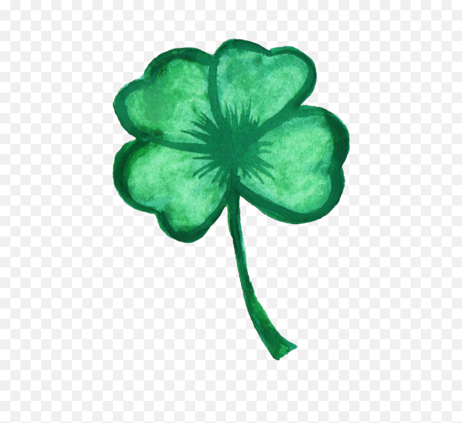 7 Watercolor Clover Transparent - Watercolor Four Leaf Clover Transparent Png,Shamrock Transparent