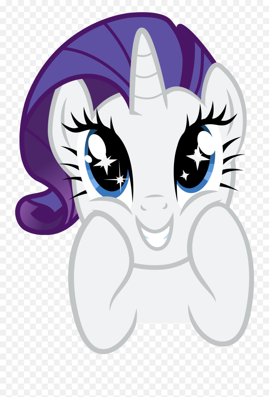 Rarity, white and purple unicorn My Little Pony png