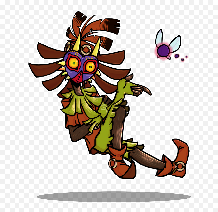 Skull Kid Doodle By Thepunkcat - Portable Network Graphics Png,Skull Kid Png