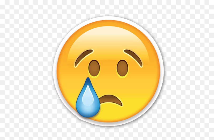 Emoji Cry Png 3 Image - Transparent Background Sad Emoji,Cry Png