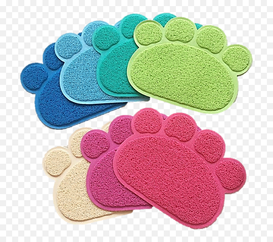 Cat Paw Litter Mat Multi - Colored Cat Png,Cat Paw Png