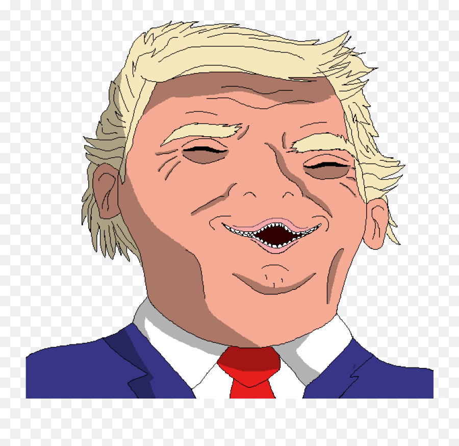 Pixilart - Donald Trump Caricature By Brentai Cartoon Png,Donald Trump Face Png