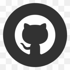 Circle Github Round Icon - Transparent Background png