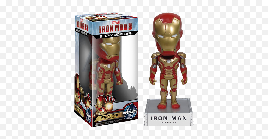 Iron Man 3 - Iron Man Wacky Wobbler Ebay Iron Man 3 Merchandise Png,Iron Man 3 Logo