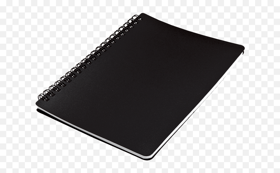 A5 Spiral Notebook With Zip Pouch - Transparent Black Notebook Png,Spiral Notebook Png