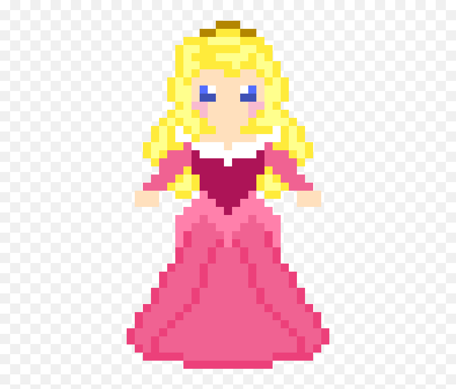 Pixilart - Aurorasleeping Beauty By Mayorpete2020 Pixel Art Disney Png,Sleeping Beauty Png