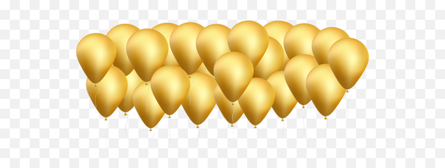 Gold - Balloonsclipartimage Optique Of Denver Gold Balloons Banner Png,Balloons Clipart Transparent Background