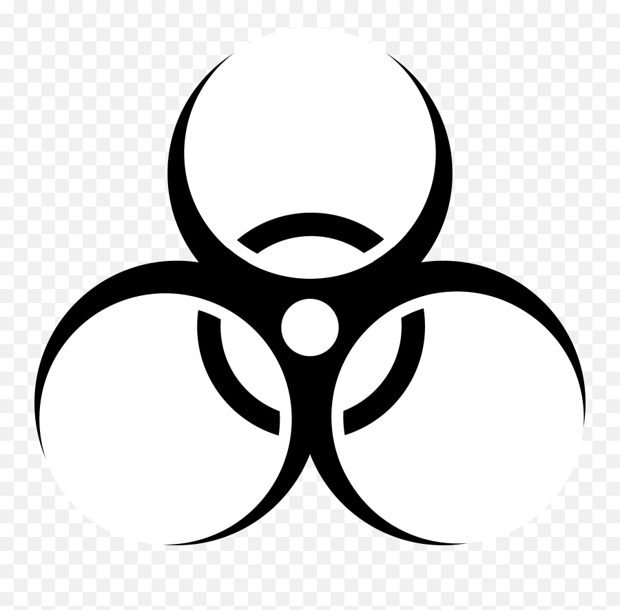 Library Of Black And White Fearless Image Transparent - Biohazard Clipart Png,Radioactive Symbol Transparent