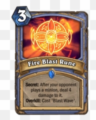 Should I Play Around Fire Blast Rune Or Mirror Entity It - Hearthstone Greater Arcane Missiles png