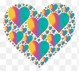 Download Hd Hearts Background Png - Heart Shape Color Blue,Hearts Background Png