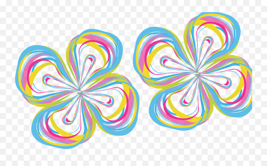 Abstract Color Free Vector Graphic - Flowers Designs Colorful Png,Colorful Flowers Png