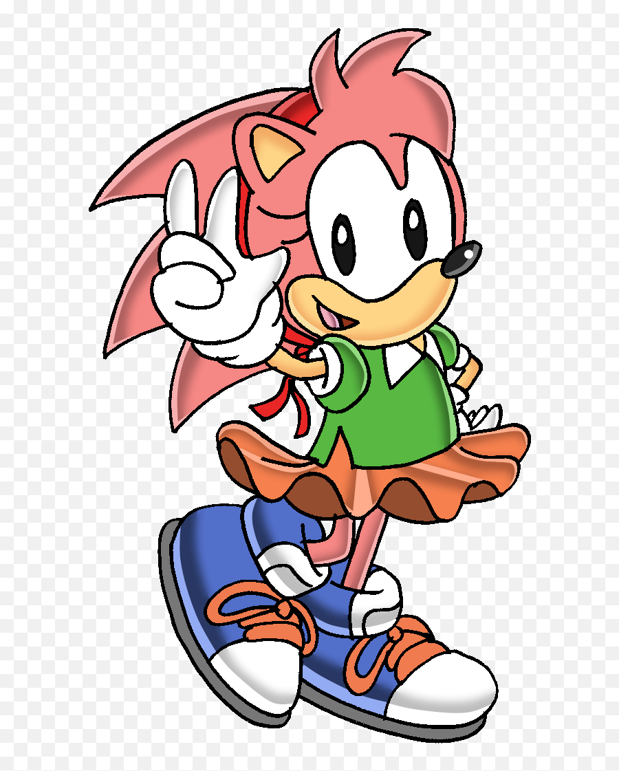 Sonic Amy Rose Classic Png Image With - Classic Amy Rose Transparent,Amy Rose Png