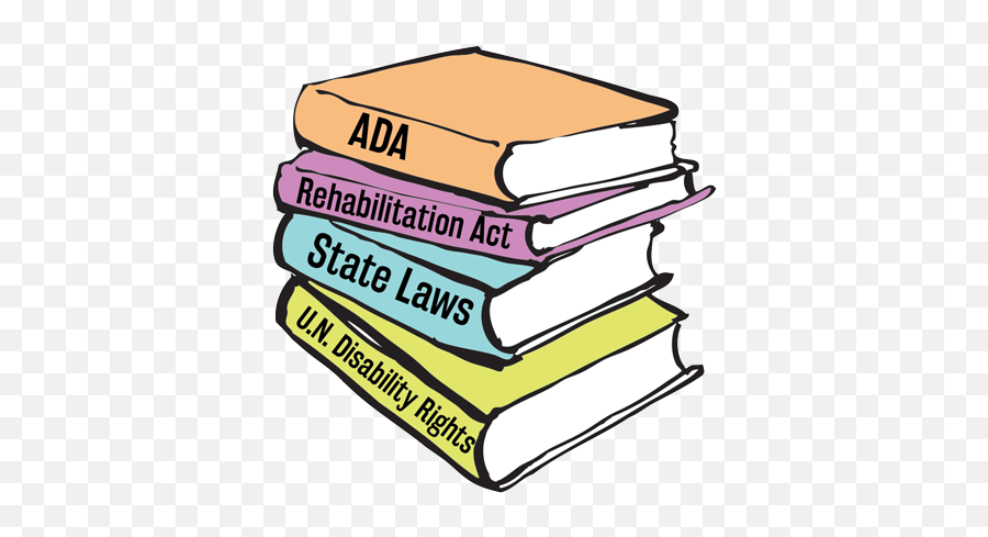Stack Of Books Including The Ada Rehabilitation Act - Pantone Swatch Png,Stack Of Papers Png