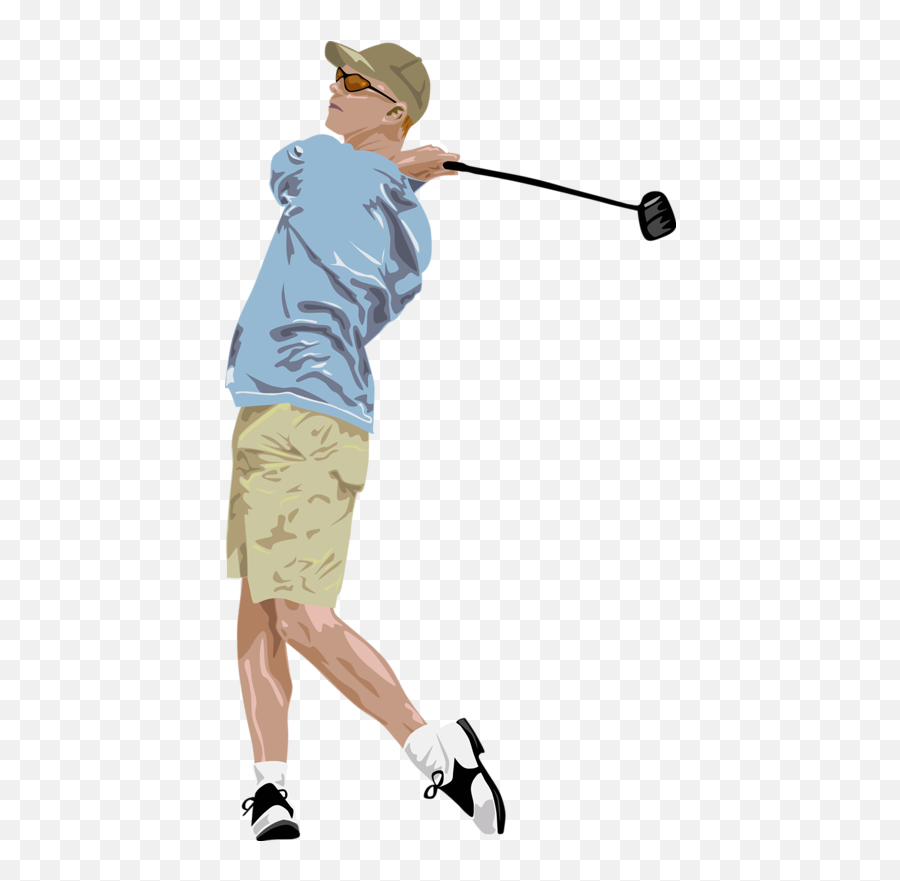 Golfing Clipart Golf Shoe - Man Playing Golf Clipart Png,Golfer Png