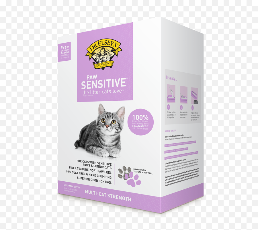 Paw Sensitive Litter Dr Elseyu0027s - Dr Precious Cat Litter Png,Cat Paws Png