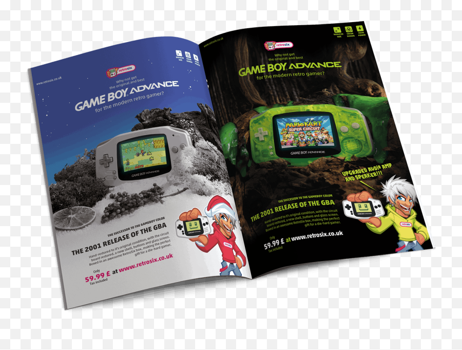 Retro Gaming Logo Sosfactory - Book Png,Game Boy Advance Logo
