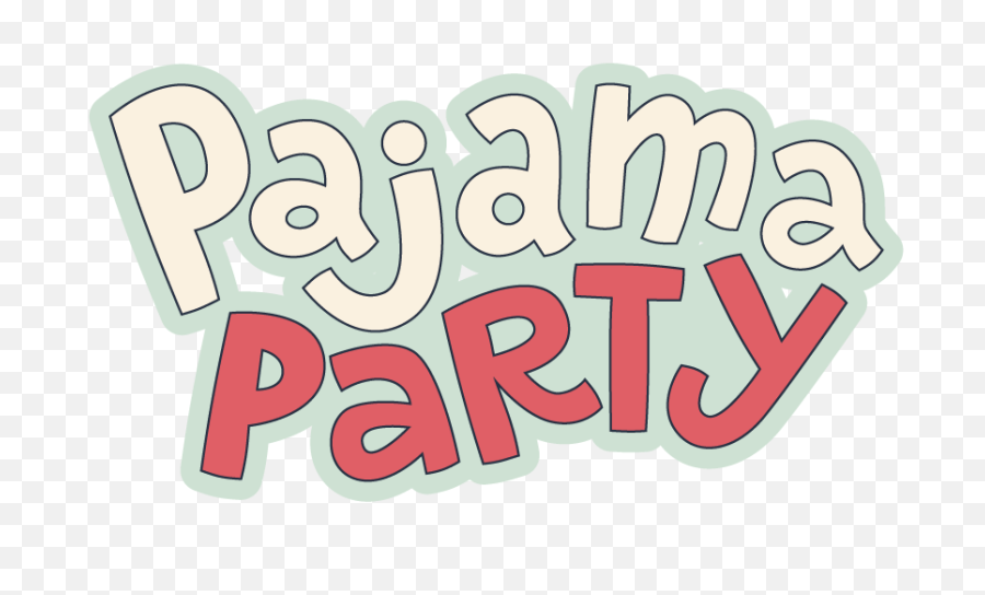 Holiday Clipart Pajama Party - Pajama Party Text Png,Holiday Party Png