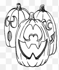 Halloween Pumpkin Coloring Pages 6 Purple Kitty - To png