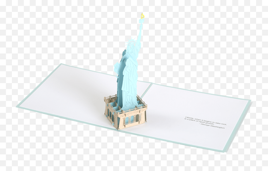 Statue Of Liberty Paperpop Card - Horizontal Png,Statue Of Liberty Logo