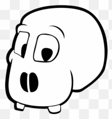Cartoon Head Skeleton Skull Transparent Png Images U2013 Free - Portable Network Graphics
