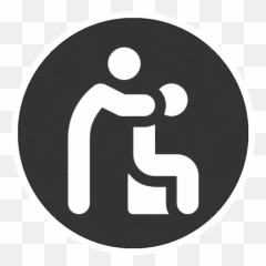 Chair Massage - Simple Wellness Vector Icon png