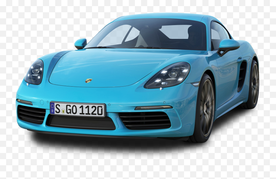Porsche 718 Cayman S Blue Car Png Image - Pngpix Porsche Cayman Price In India,Blue Car Png