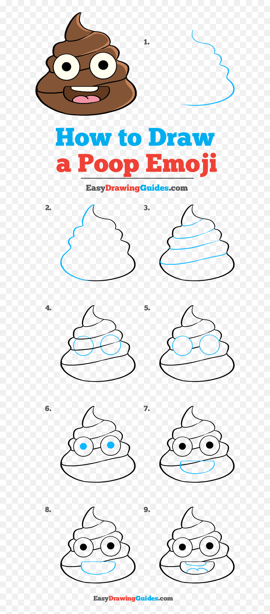 How To Draw A Poop Emoji - Draw Kylo Ren Step By Step Png,Shit Emoji Png